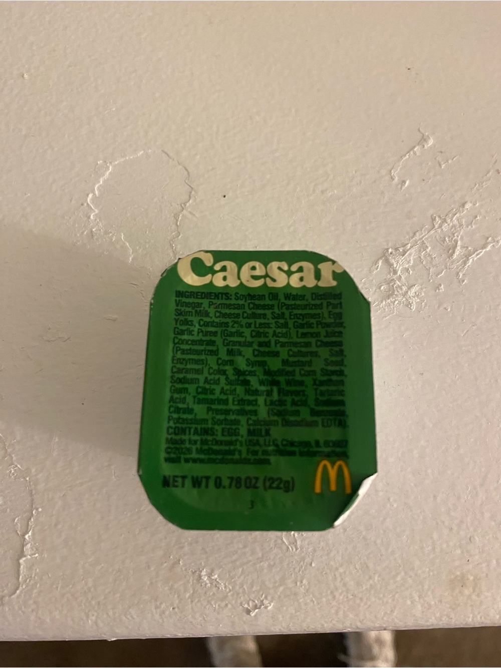 McDonald’s Caesar Dipping Sauce (Lot of 50)
